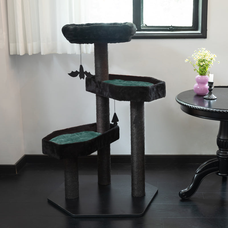 Retro Green replacement mat for Gothic Style Cat Tree – classic and unique.